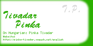 tivadar pinka business card
